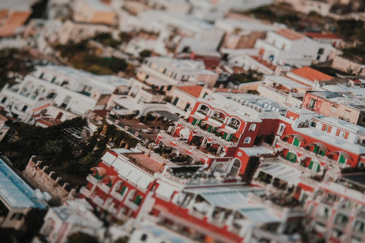 Aerial view of Amalfi Coast, Italy
