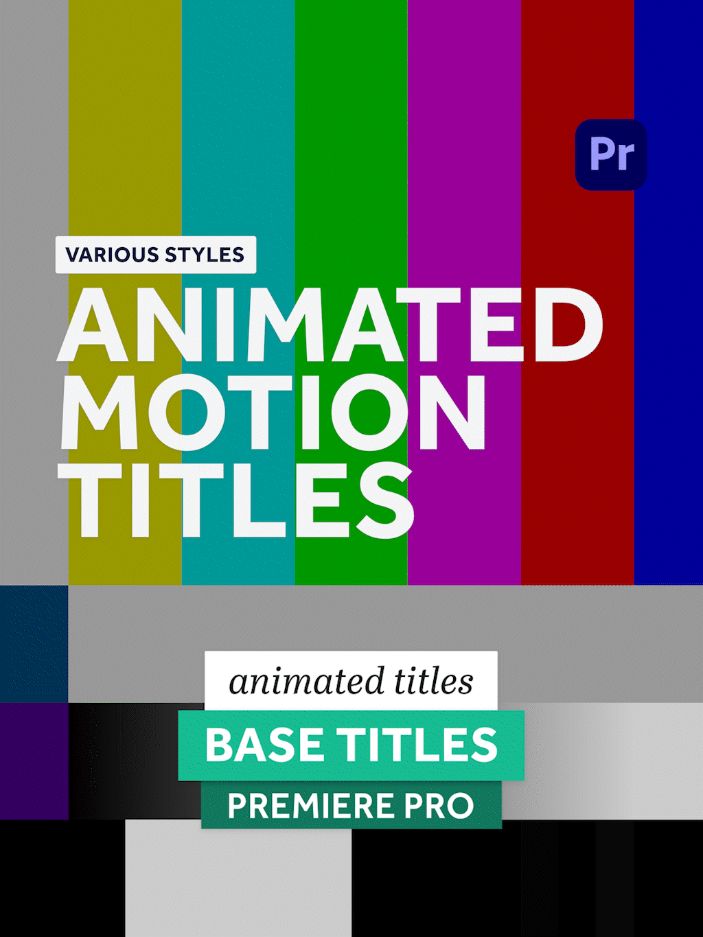 BASE TITLES — Animated Title Templates for Premiere Pro (MOGRT)