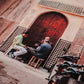 Playing Cards in Marrakech, Morocco