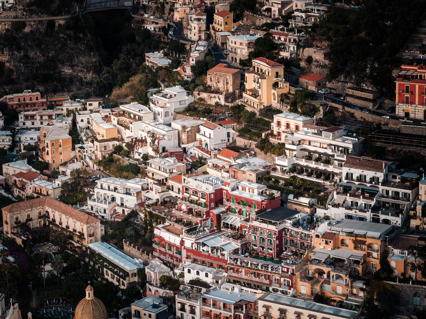 Aerial view of Amalfi Coast, Italy
