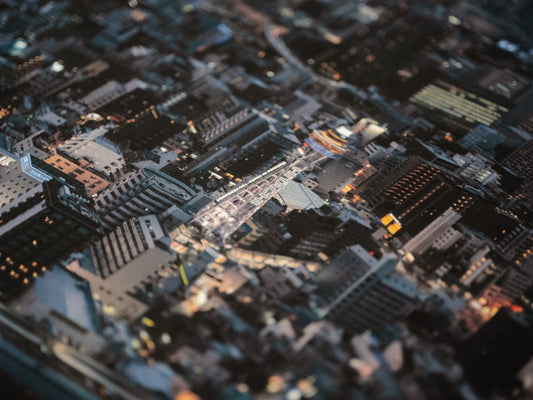 Tsutenkaku Twilight, Osaka, Japan